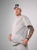 шоппер легкий из подкладки город горький серый бежевый