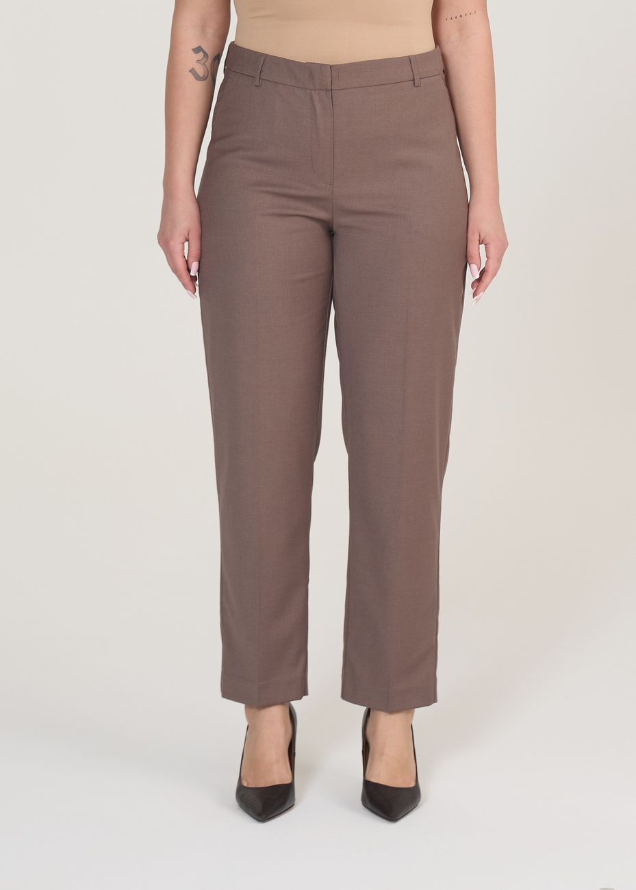 Брюки классические, мокко