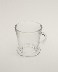 Zara Home чашка из стекла, цвет прозрачный, 8 см