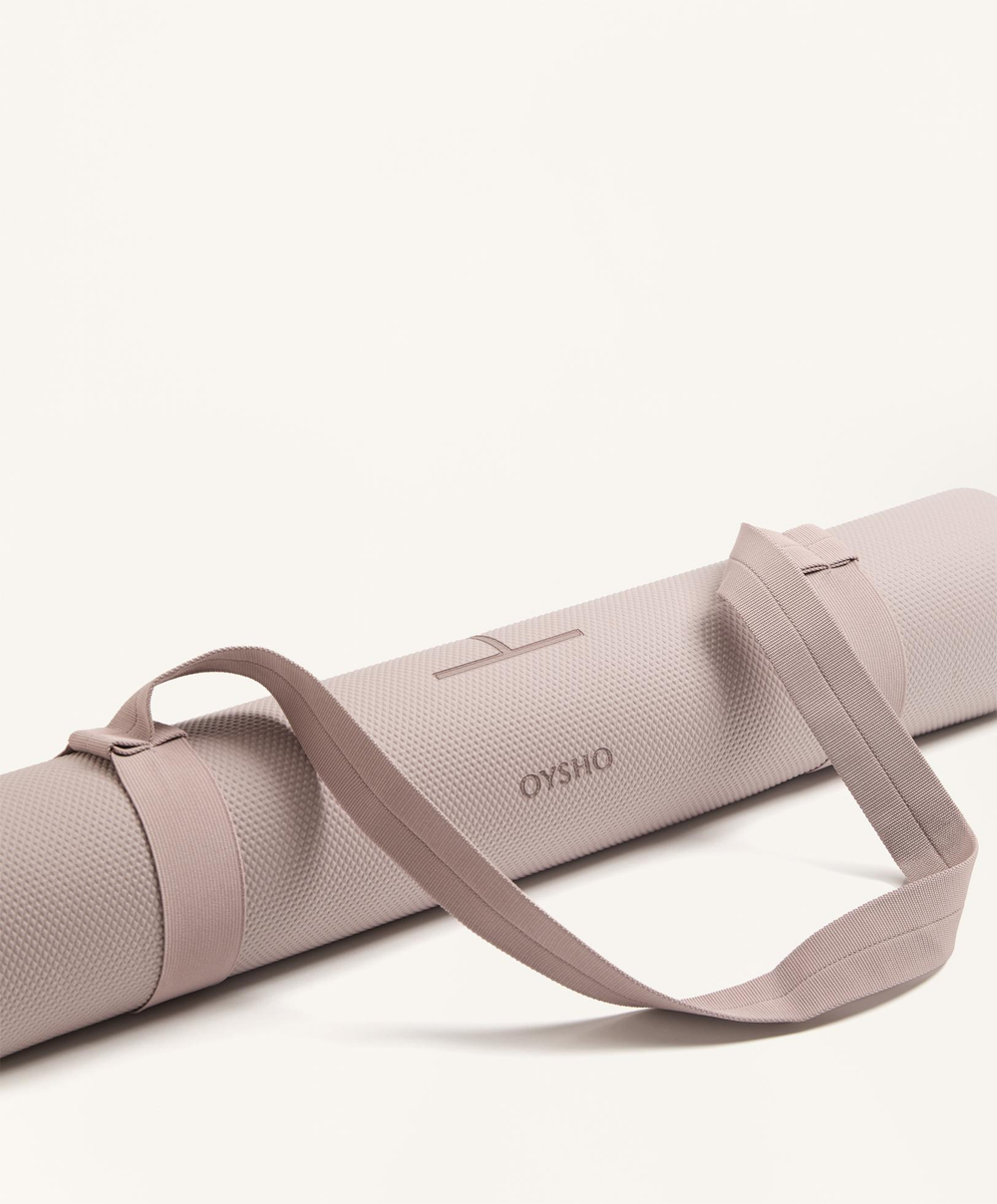 OYSHO Коврик для йоги толщиной 5 мм, бежево-розовый
