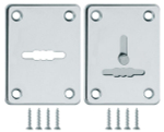 Накладка на сувальдный замок ESC.S-lift+S/K.set (ESC081/082) хром (2шт.)