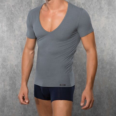 Мужская футболка с V-образным вырезом Doreanse City (Размер: XXL) (Цвет: темно-серый)