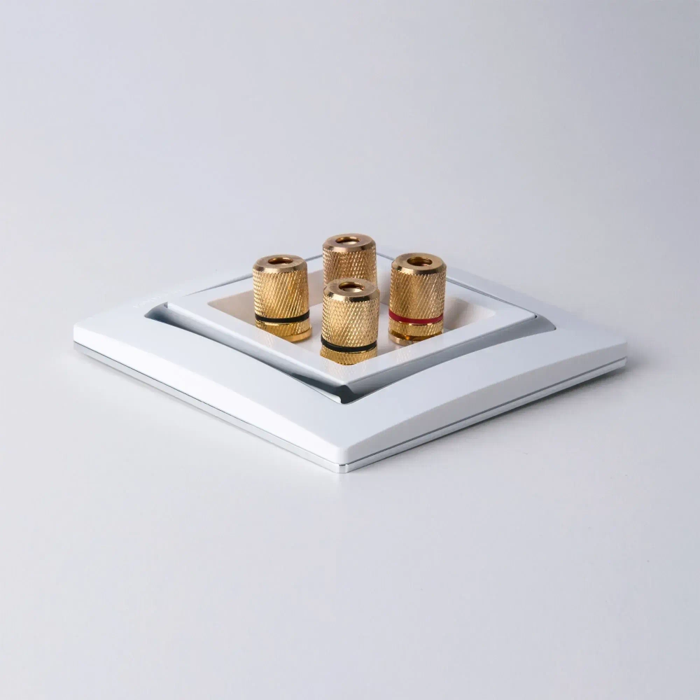 Рамка на 1 пост Snabb (белый/хром) W0011901