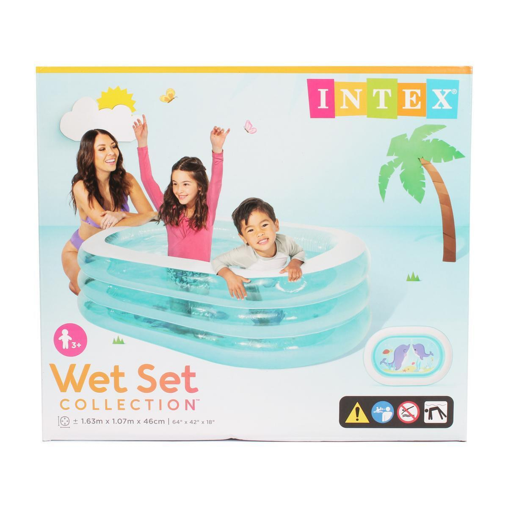 Бассейн надув. "Мои морские друзья" 163*107*46см 589447/57482 (Intex)