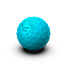 Набор из двух массажных мячей с кистевым эспандером бирюзовый (без коробки)