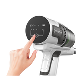 Пылесос вертикальный акк. Greenworks SV24360, 24V, б/щет, 250 Вт, 17 кПа, электрощетка, 2 насадки, LED, белый+серебро, 1х4Ач и ЗУ (4702107UB)