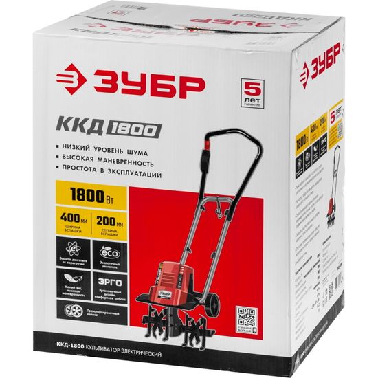 Культиватор электрический "ЗУБР" ККД-1800