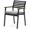 Bona Уличный стул из алюминия в черной отделке и массива тикового дерева