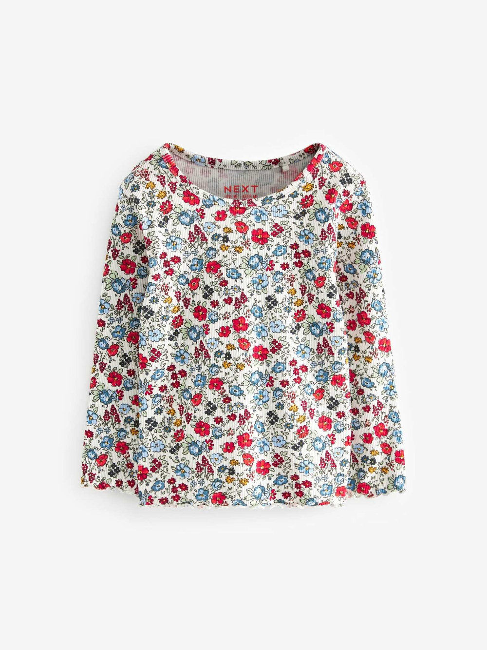 Лонгслив для девочки Next 409-072, 5 шт., Розовый, Красный, Синий