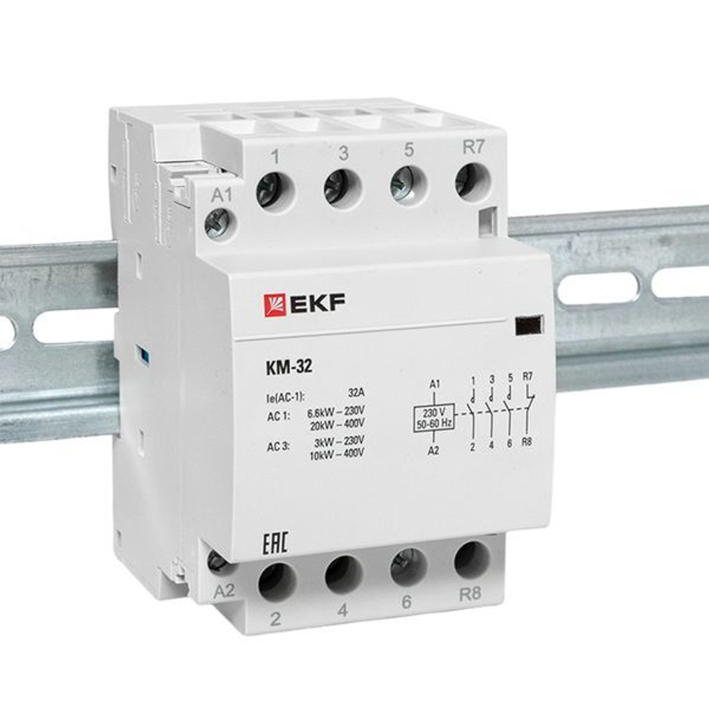 Контактор модульный КМ 32А 3NО+NC (3 мод,) EKF PROxima
