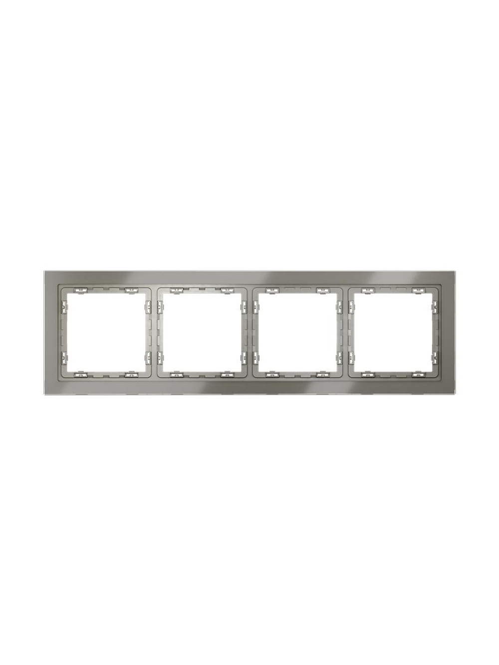 Рамка 4-м S70 стеклян. шелк Voltum VLS110404