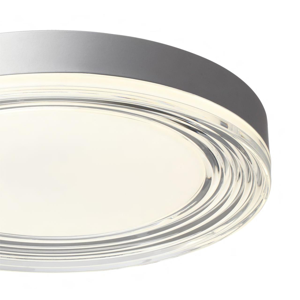 7728/76L MITRA LED SN 541 Светильник металл/акрил/серебро/прозрачный LED 76Вт 4000K D400 IP20 INFINITA