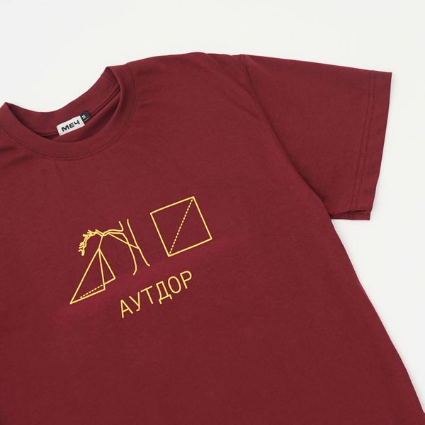 Футболка SS21 Outdoor Бордовая - фото 4