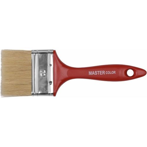 Кисть флейцевая 70 мм светлая натуральная щетина Master Color