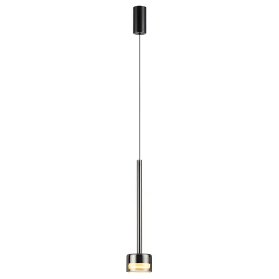 7150/10L HIGHTECH ODL26 347 светильник черный/ дымчатое стекло/металл IP20 LED 10W 3000K 220V LASLO