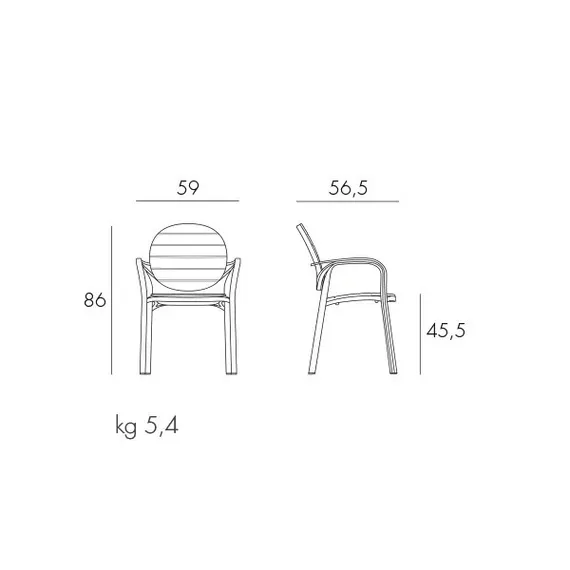 Уличный стул Palma тортора