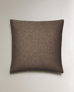 ZARA HOME ХЛОПКОВАЯ НАВОЛОЧКА, КОРИЧНЕВЫЙ