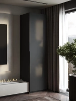 Шкаф Распашной Темно-серый 61х220x52,5 SOHO