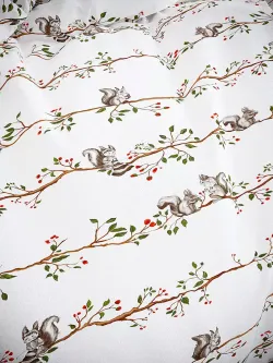 Наволочка комплект 2шт перкаль Сказка "Белки" 70x70 см на молнии