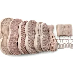 Набор фурнитуры PLUS для пошива нижнего белья (серебристый пион)