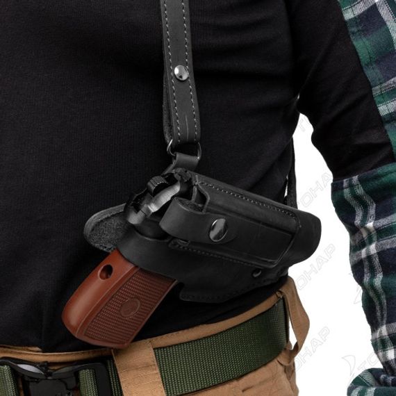 Кобура оперативная к ПМ с з/о на кобуре черная (HS-ОК-24ч) Helios