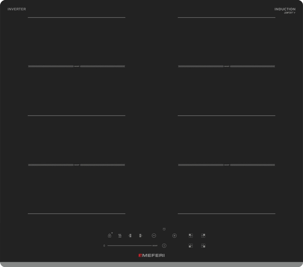 Индукционная варочная панель с инвертором Meferi MIH604BK COMFORT PLUS фото 5