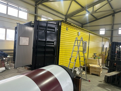 Модульная котельная установка на природном газе с резервом на дизельном топливе общей мощностью 12000 кВт АМКУ-12000 Г/Д