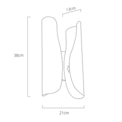 Настенный светильник MT8901-2W  brass