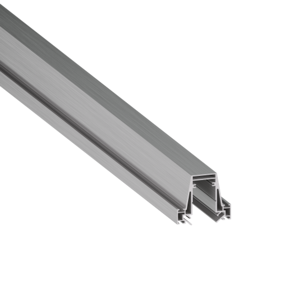 Встраиваемый алюминиевый профиль 3в1 под натяжной потолок, 75х82,5х2000. Цвет:Серебро,Серия:DN8ALE
