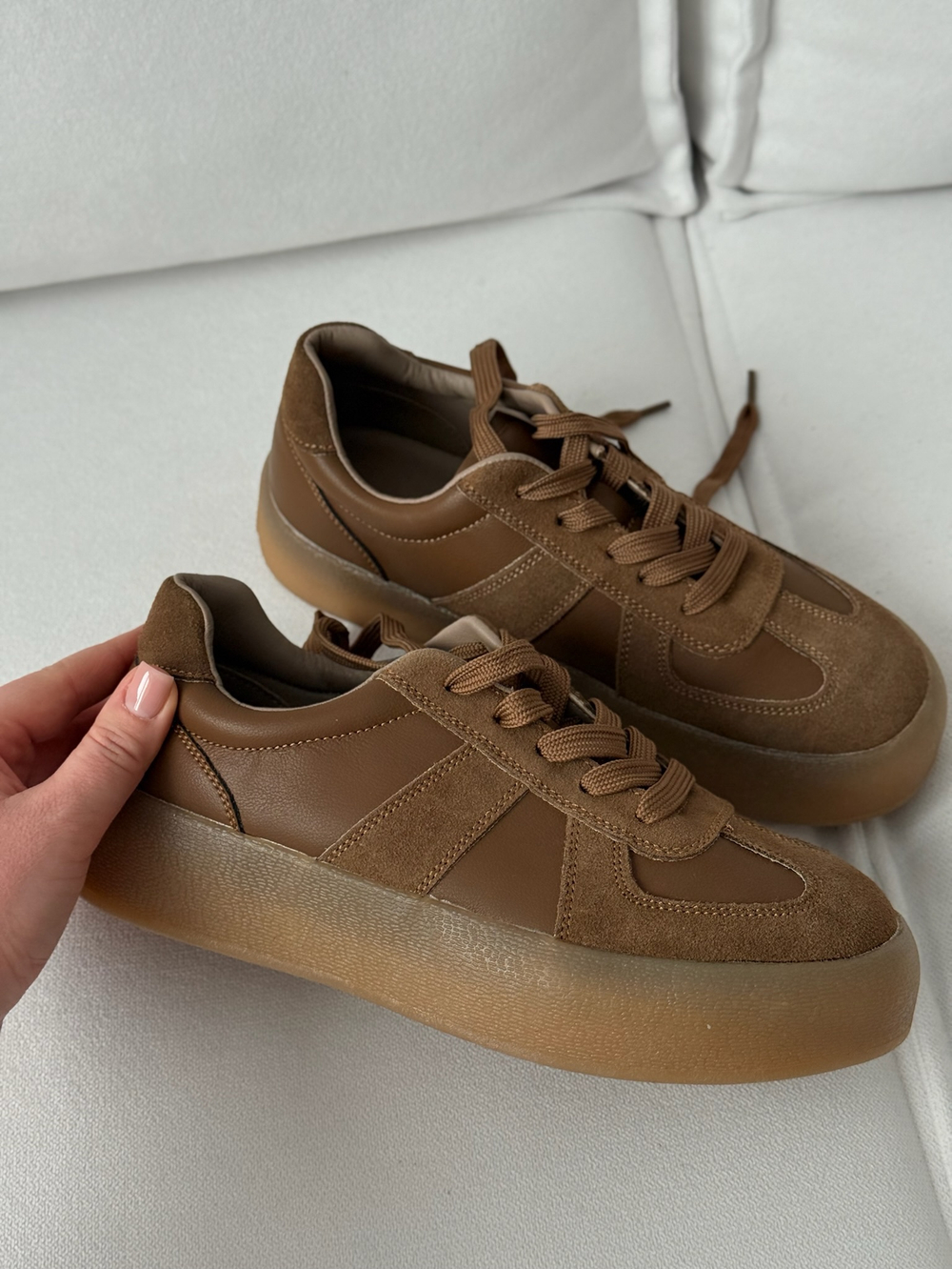 Кеды из натуральной замши