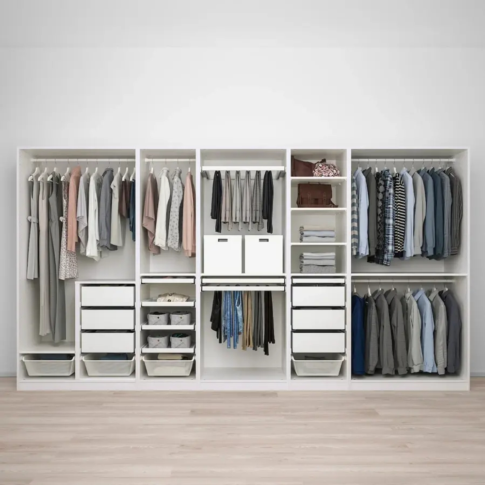 Гардероб - IKEA PAX, 375x58x201 см, белый ПАКС ИКЕА