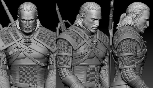 Геральт Ведьмак Geralt of Rivia witcher Коллекционная Фигурка Аниме