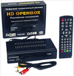 Приставка для цифрового телевидения Openbox DVB-009 металл DVB-T2/C HDMI, 1*USB, RCA, БП встроенный Металл