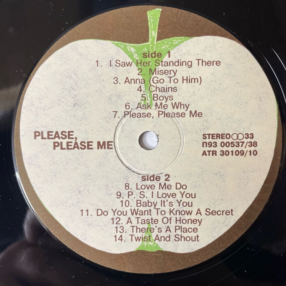 Винтажная виниловая пластинка LP The Beatles Please Please Me (Россия 1994)