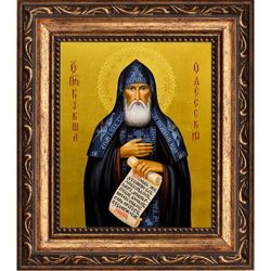 Кукша Одесский преподобный. Икона на холсте.