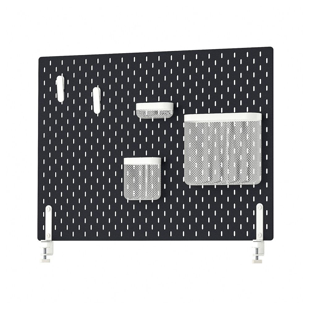 Перфорированная доска IKEA SKADIS (СКОДИС), Черный, 76х56 см
