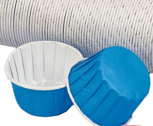 Капсулы с усиленным краем, 50*40 мм, голубо-белые ламинация, 10 шт/упак