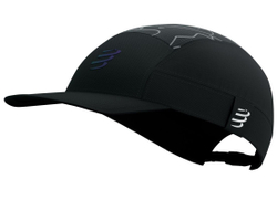 Теннисная кепка Compressport 5 Panel Light - black/aurora
