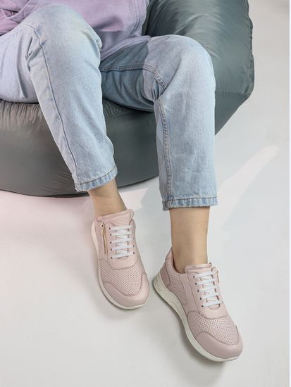 1101 Женские кеды(Светло-розовый)