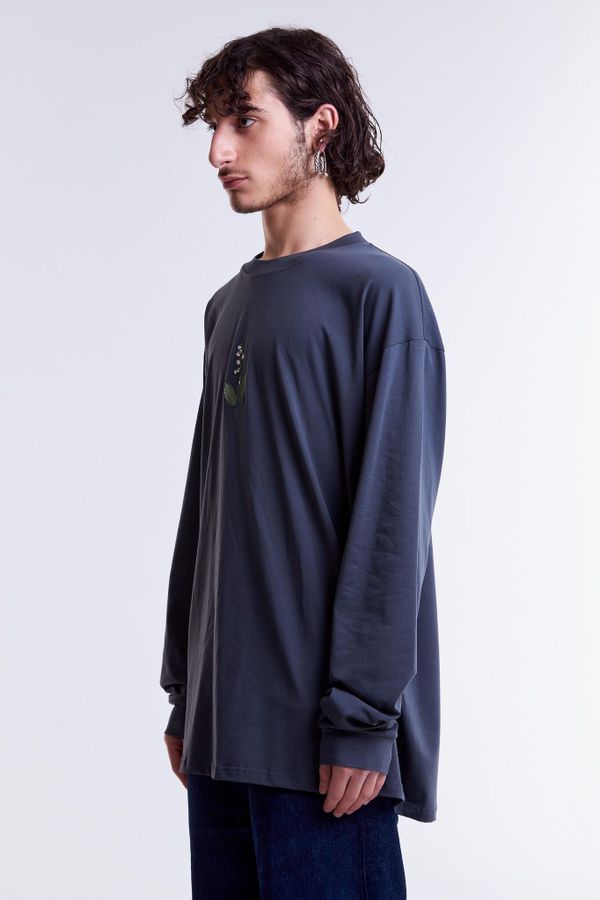 Лонгслив Ландыш Серый - фото 3