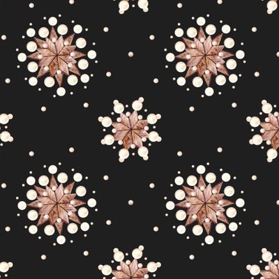 снежинки на черном