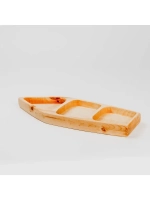 Деревянная менажница с 3 отсеками из кедра