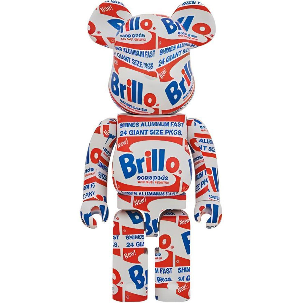 Дизайнерские игрушки BE@RBRICK x Andy Warhol 1000%400%100% brillo7cm/28cm/70cm, Brillo