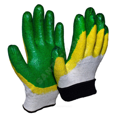 Перчатки (пара) утепленные трикотажные с двойным латексным покрытием 10класс ПЕР10.26