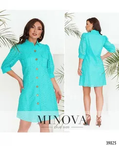 Платье 3147B-ярко-голубой Minova
