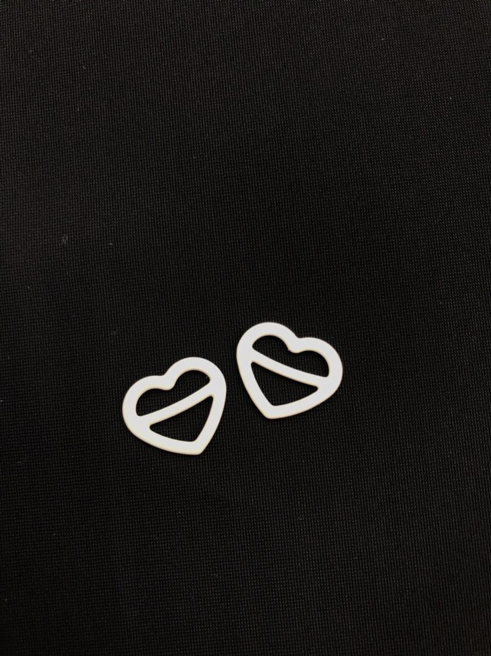 Регулятор-сердечко белый 10 мм