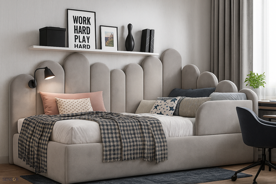 Кровать угловая Бамбини kids - разноуровневая