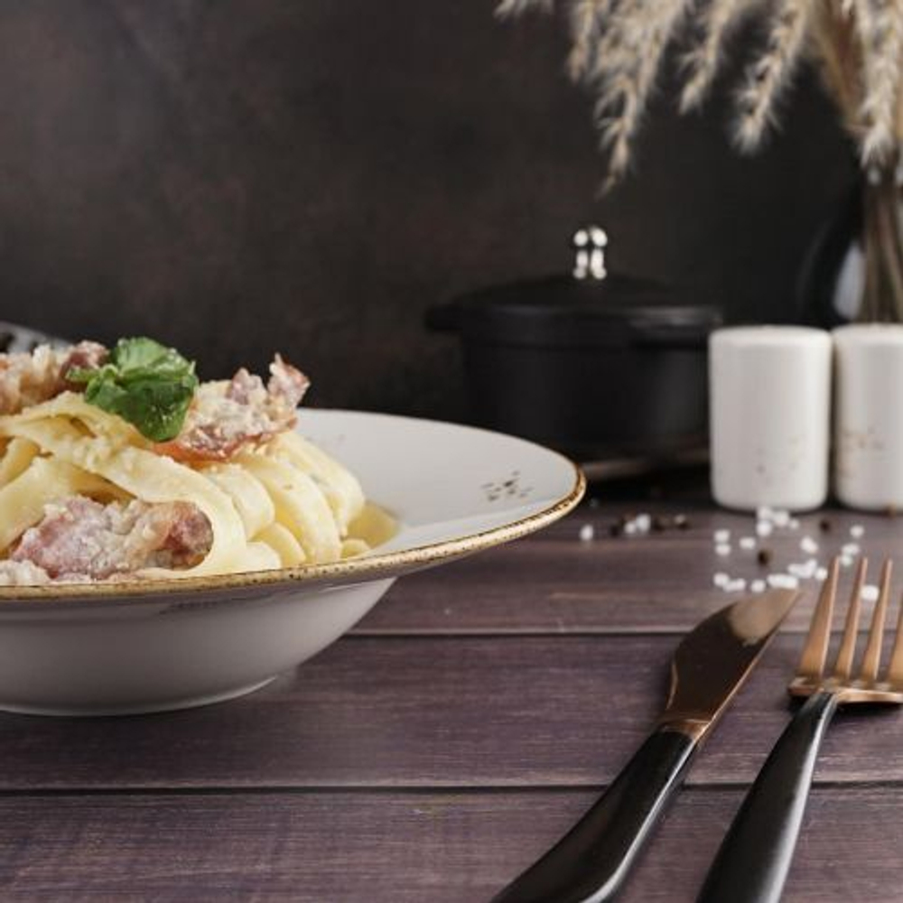 Тарелка глубокая d=23 см, фарфор "NOBLE" серия "Grace"