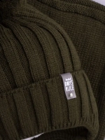 Шапка для мальчика осенняя вязаная и снуд