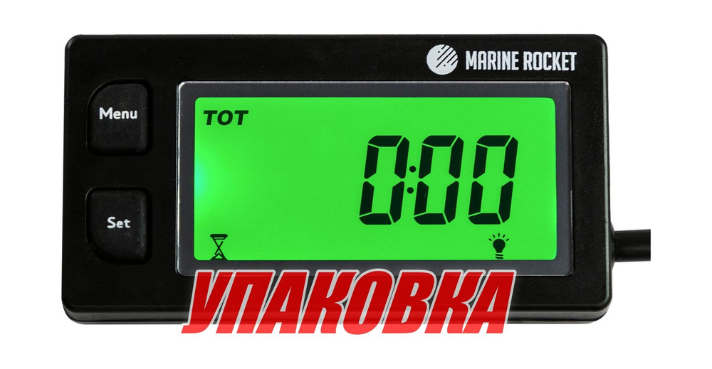 Тахометр универсальный со счетчиком моточасов, датчиком температуры, вольтметром, подсветкой, сменная батарейка (упаковка из 10 шт.)